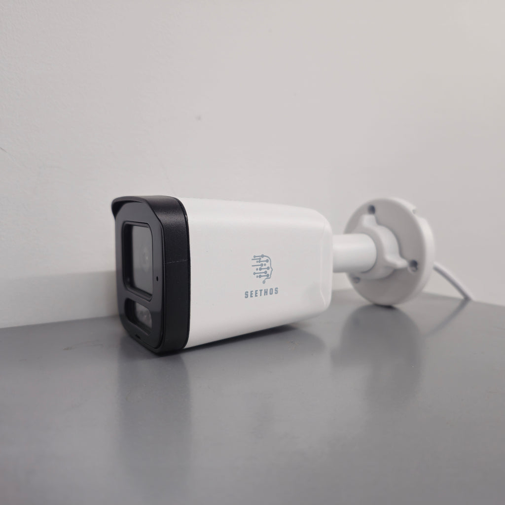 AI-IP100-8 — 8MP 4K Bullet IP Camera with Active Deterrence