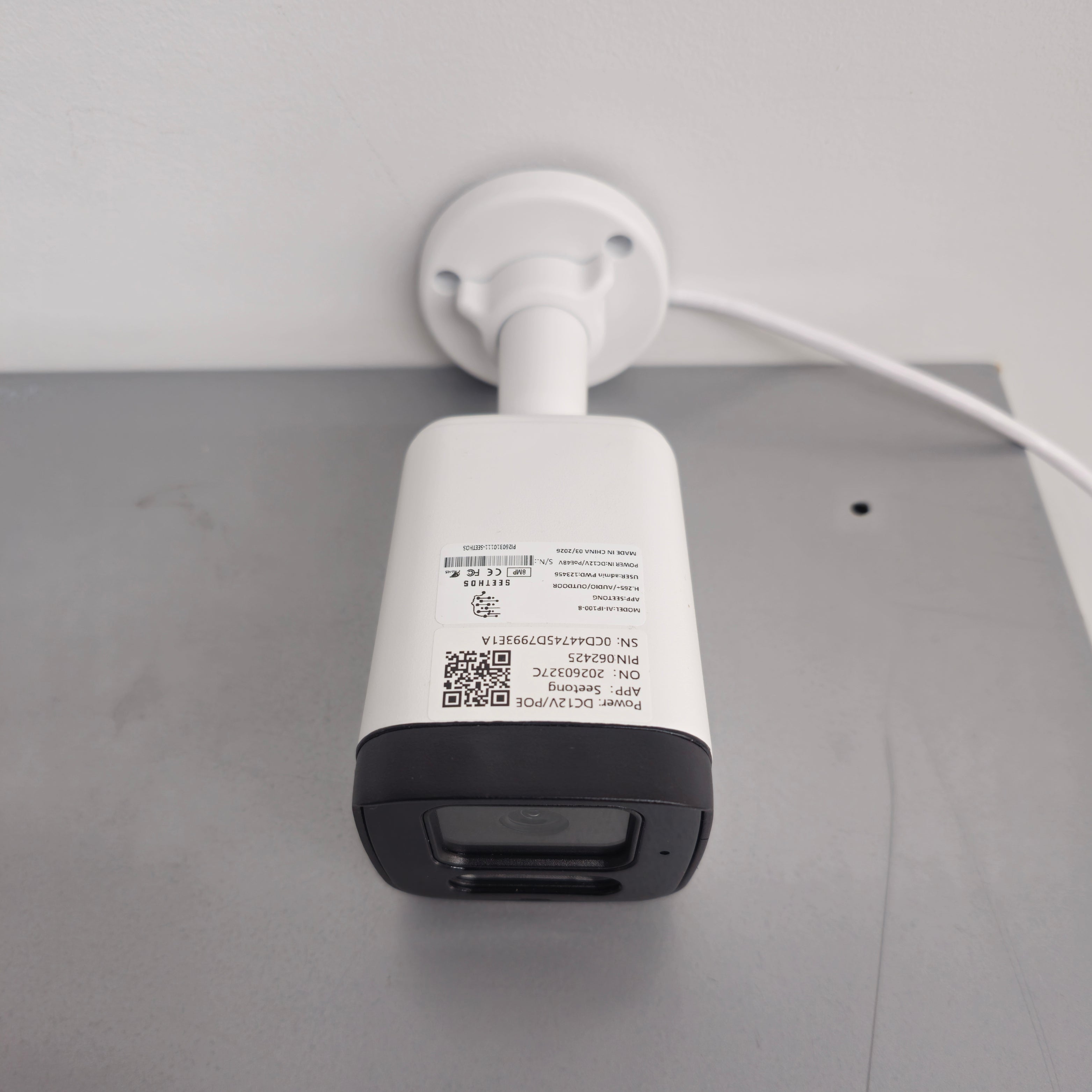 AI-IP100-5 — 5MP Bullet IP Camera with Active Deterrence